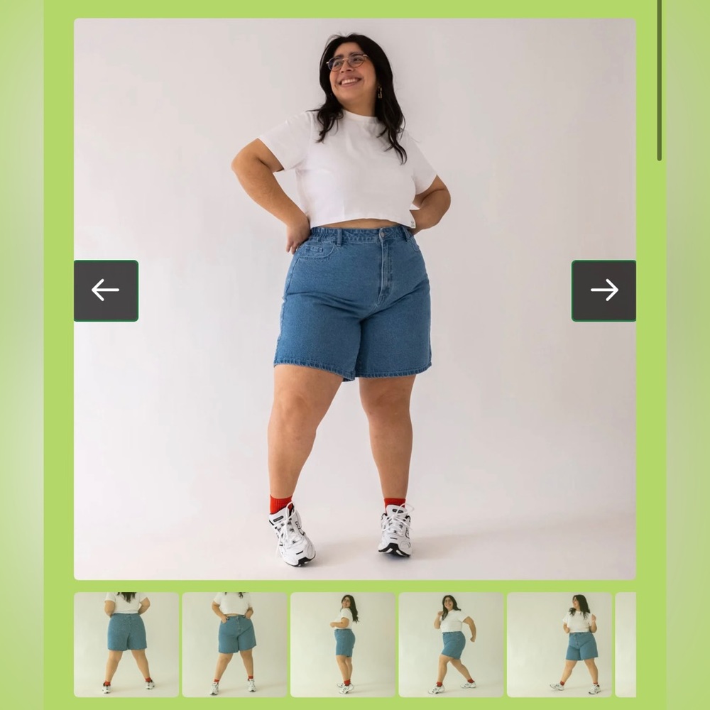 Shiny by Nature Light Wash Shorts